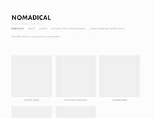 Tablet Screenshot of nomadicalart.com